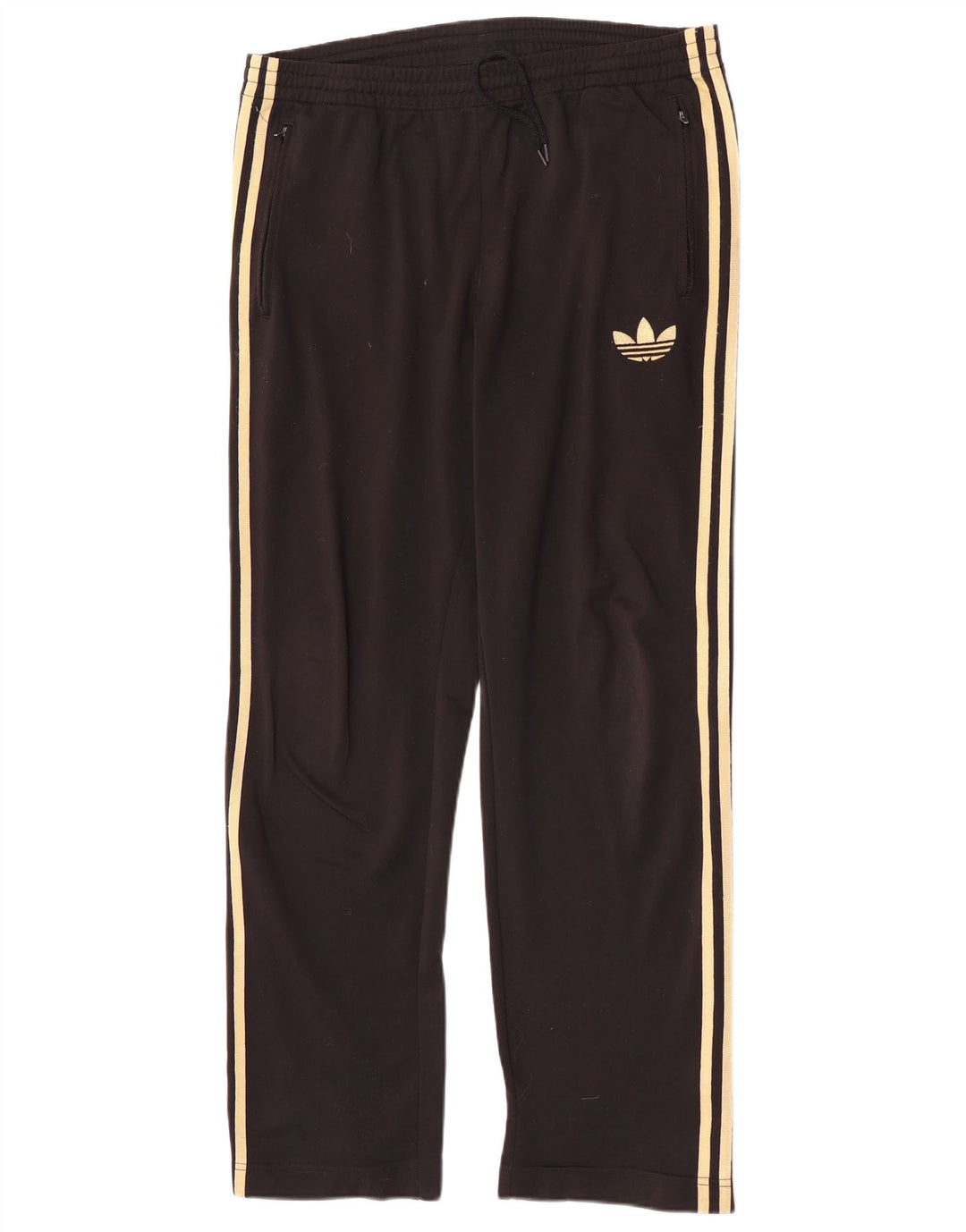 Adidas Mens Tracksuit Trousers Medium Black Polyester