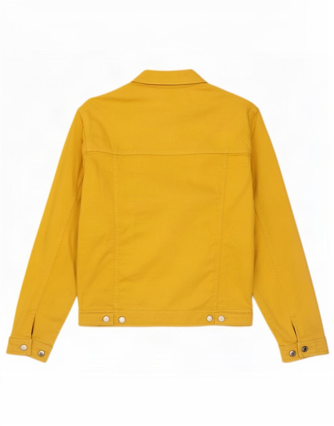 Zara Mens Denim Jacket UK 36 Small Yellow Cotton