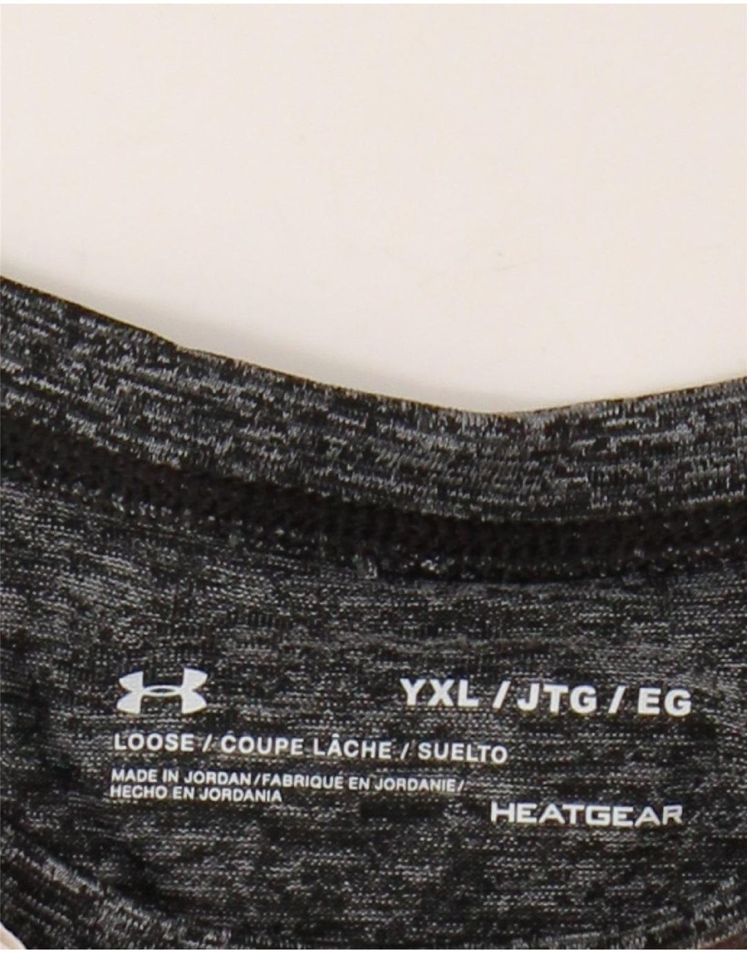 UNDER ARMOUR Girls Heat Gear Graphic T-Shirt Top 13-14 Years XL Grey