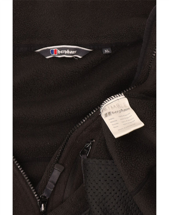Berghaus Womens Oversized Fleece Jacket UK 18 XL Black Polyester