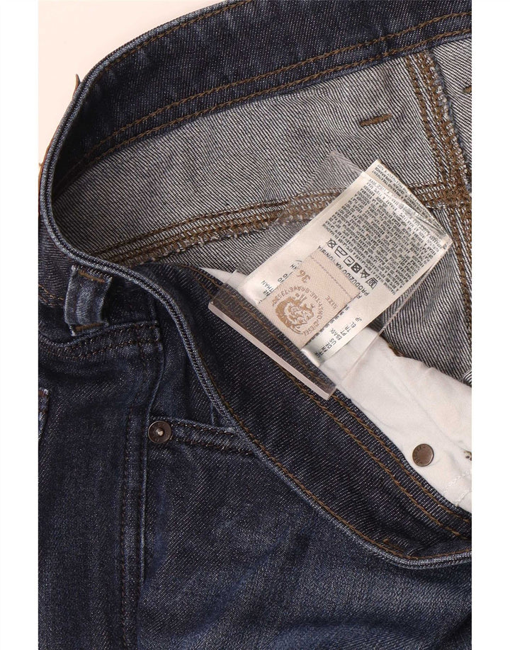 Diesel Mens Straight Jeans W36 L32 Blue Cotton