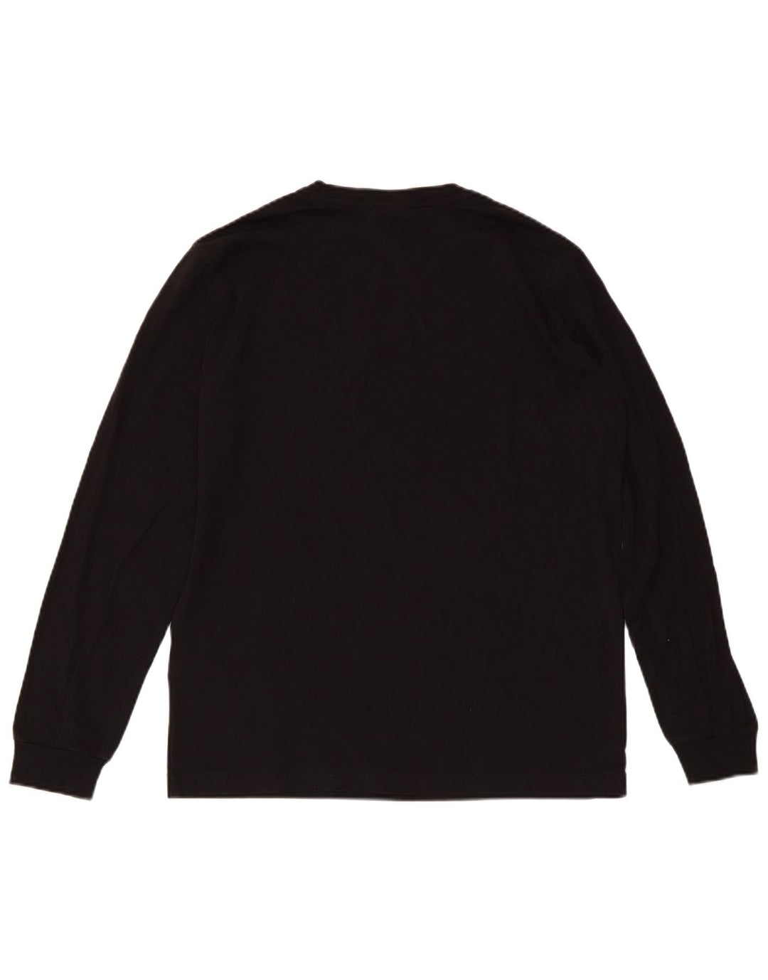 CHAMPION Mens Top Long Sleeve Small Black Cotton