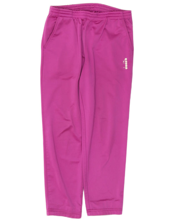 Diadora Womens Tracksuit Trousers UK 36 XS  Purple Polyester