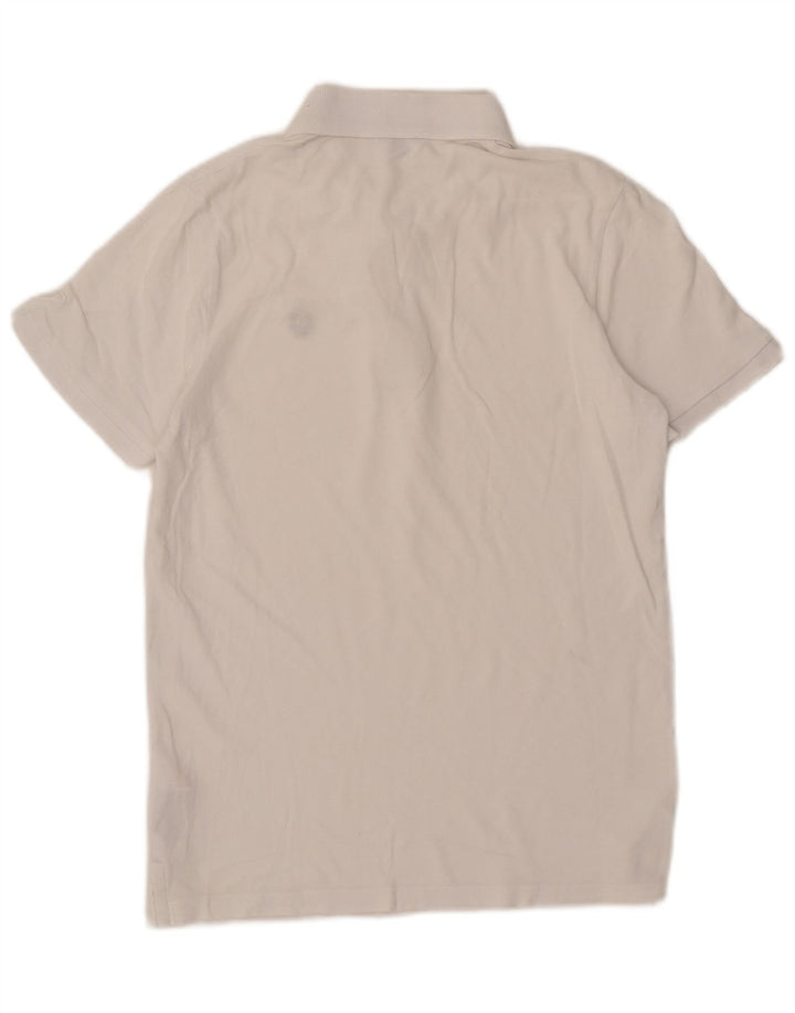 Jack & Jones Mens Polo Shirt Small White Cotton