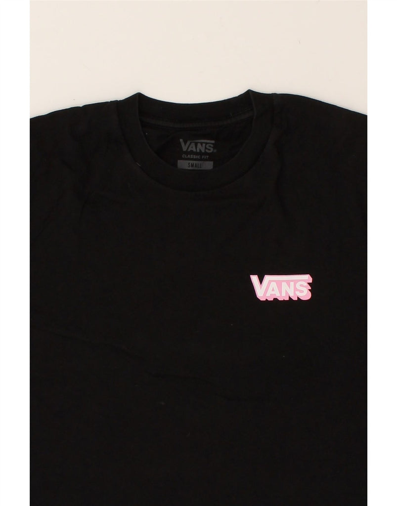 VANS Mens Classic Fit Graphic T-Shirt Top Small Black Cotton | Vintage Vans | Thrift | Second-Hand Vans | Used Clothing | Messina Hembry 