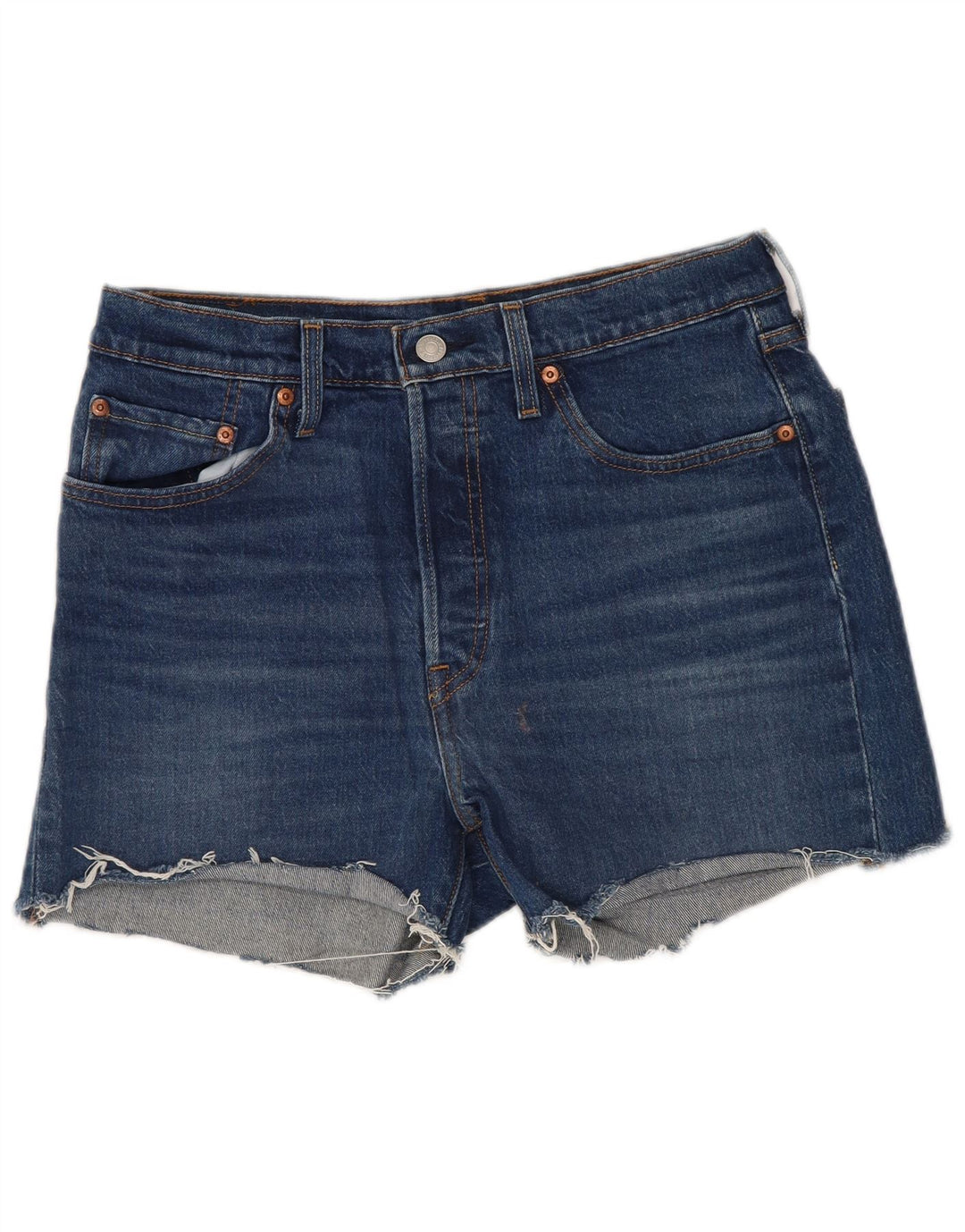 Levi's Womens 501 Denim Shorts W29 Medium Blue Cotton