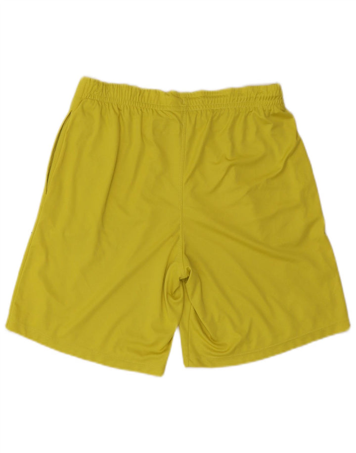 Kappa Mens Graphic Sport Shorts Large Yellow Polyester