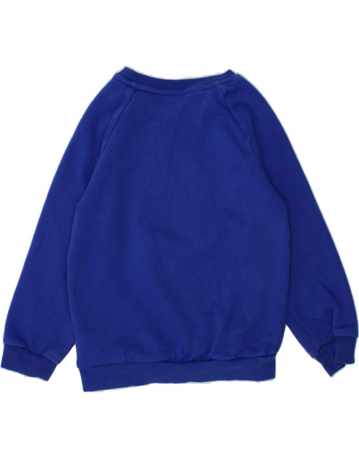 ADIDAS Boys Graphic Sweatshirt Jumper 3-4 Years Blue Cotton Vintage Adidas and Second-Hand Adidas from Messina Hembry 
