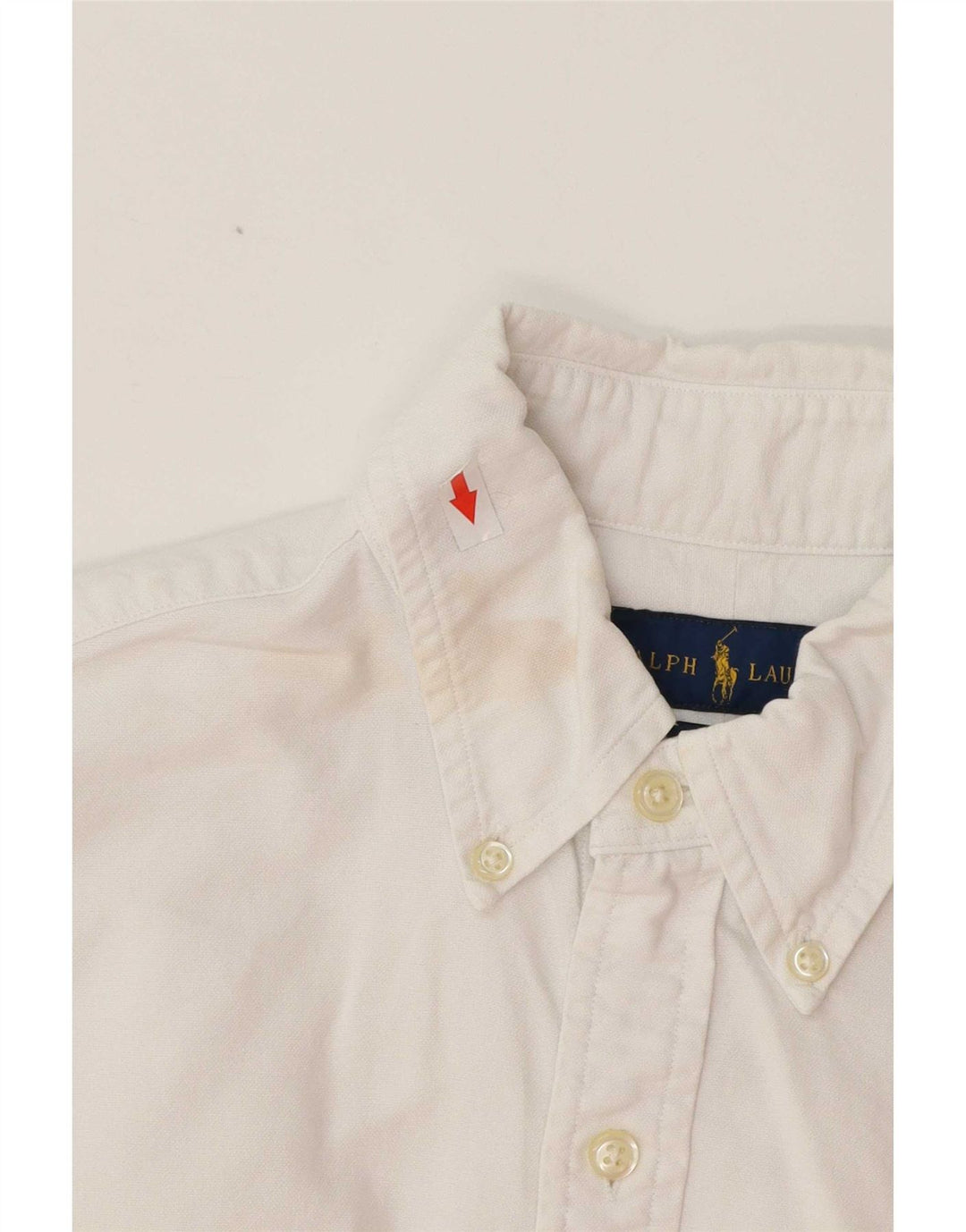 Ralph Lauren Mens Slim Fit Shirt Small White Cotton