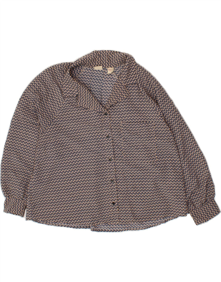 LEVI'S Womens Oversized Shirt UK 18 XL Multicoloured Flecked Classic Vintage Levi's and Second-Hand Levi's from Messina Hembry 