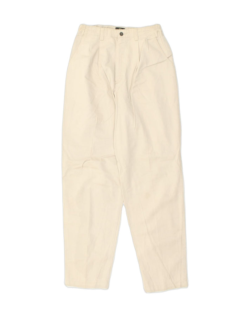 LEE Girls Pegged Chino Trousers 9-10 Years W27 L30 Beige Cotton | Vintage Lee | Thrift | Second-Hand Lee | Used Clothing | Messina Hembry 