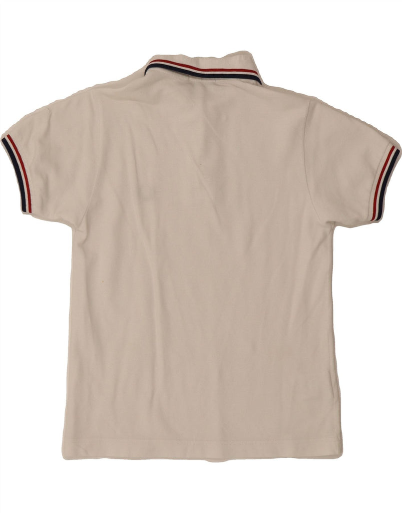FRED PERRY Boys Polo Shirt 7-8 Years White Cotton Vintage Fred Perry and Second-Hand Fred Perry from Messina Hembry 