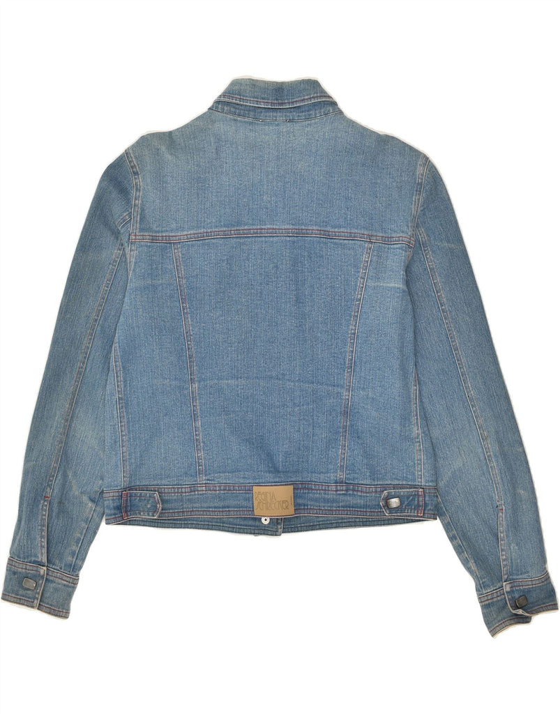 VINTAGE Womens Denim Jacket IT 48 XL Blue Cotton | Vintage Vintage | Thrift | Second-Hand Vintage | Used Clothing | Messina Hembry 