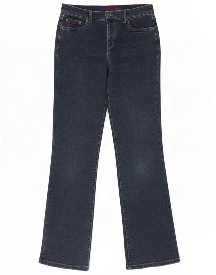 Marks & Spencer Womens Per Una Bootcut Jeans UK 12 Medium W30 L32 Navy Blue
