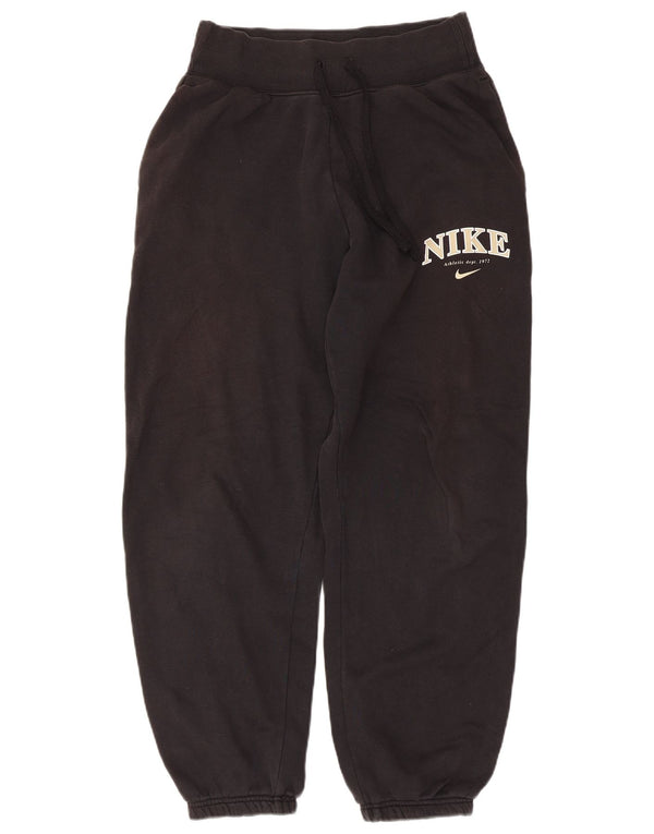 Nike Mens Graphic Tracksuit Trousers Joggers XS Black Cotton