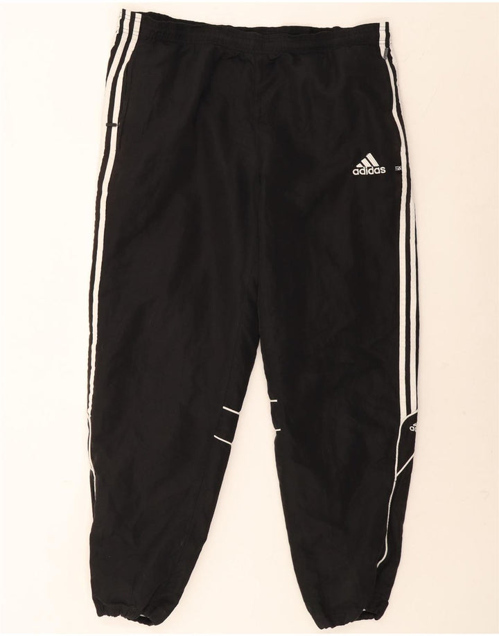 Adidas Mens Tracksuit Trousers Joggers Large Black Polyester