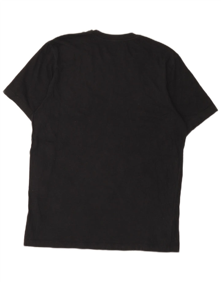 Nike Mens T-Shirt Top Medium Black Cotton