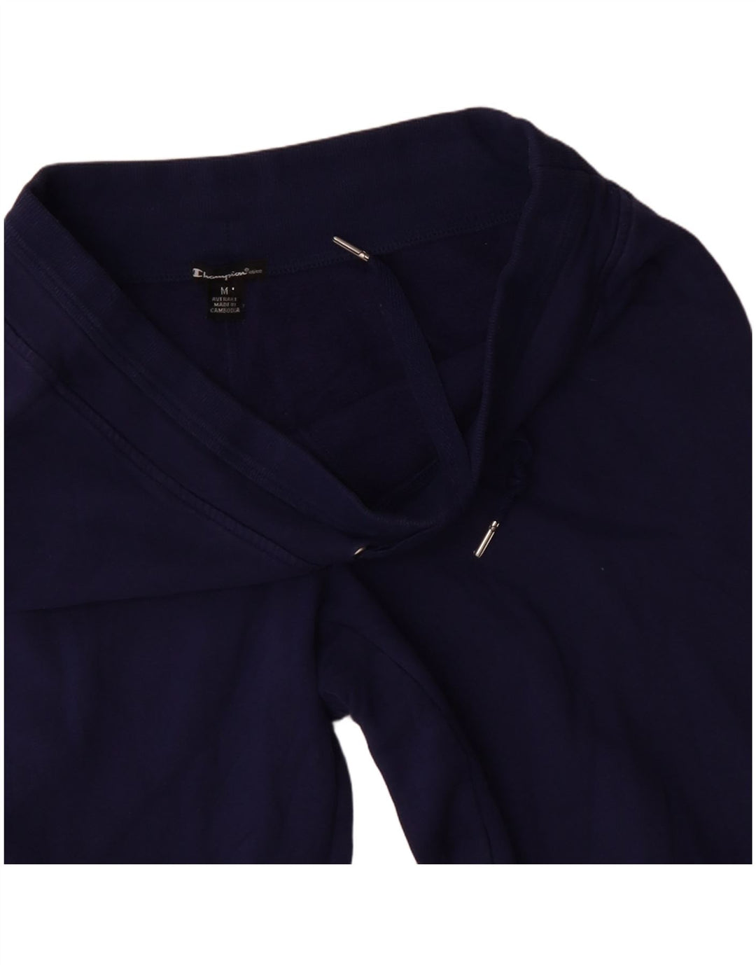 CHAMPION Womens Tracksuit Trousers UK 14 Medium  Navy Blue Cotton