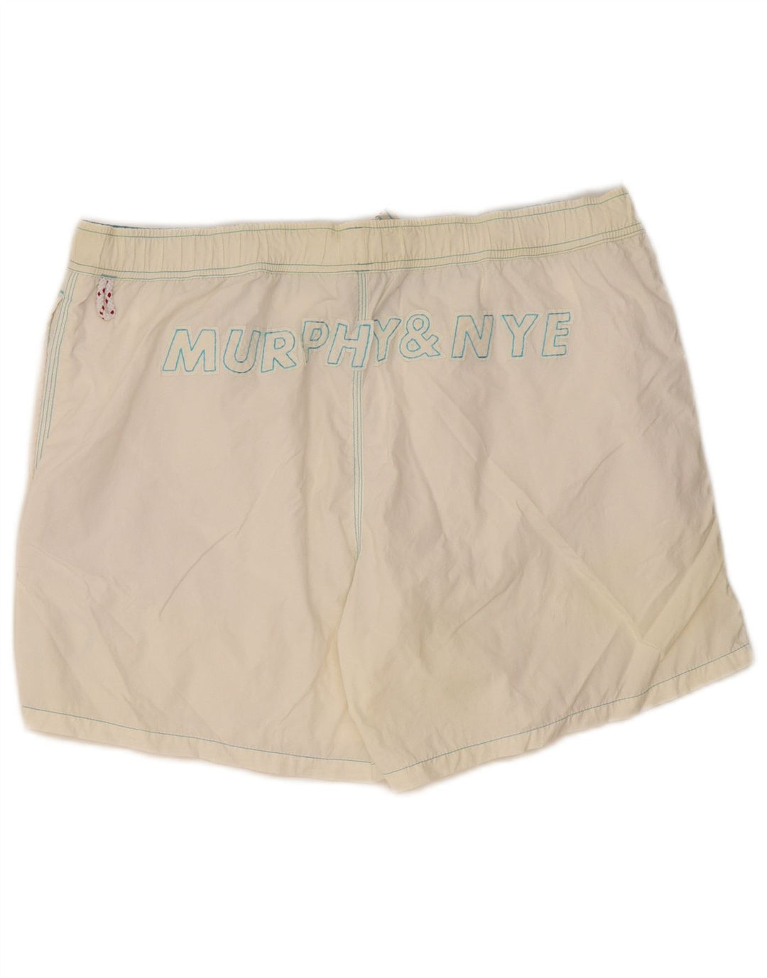 Murphy & Nye Mens Graphic Swimming Shorts XL  White Polyamide