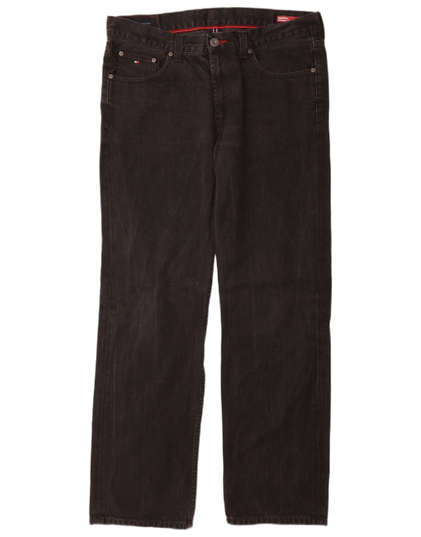 Tommy Hilfiger Mens Madison Straight Jeans W36 L34 Black Cotton