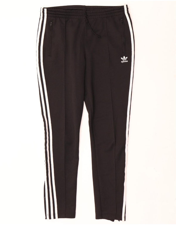 Adidas Womens Tracksuit Trousers UK 12 Medium Black Polyester
