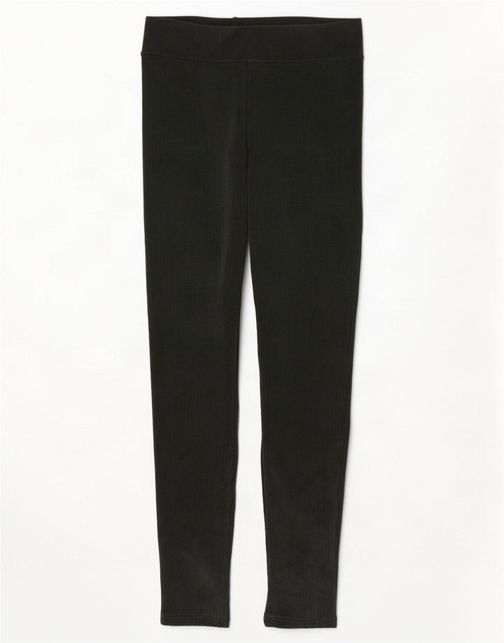 Marks & Spencer Womens Leggings UK 10 Small Green Cotton