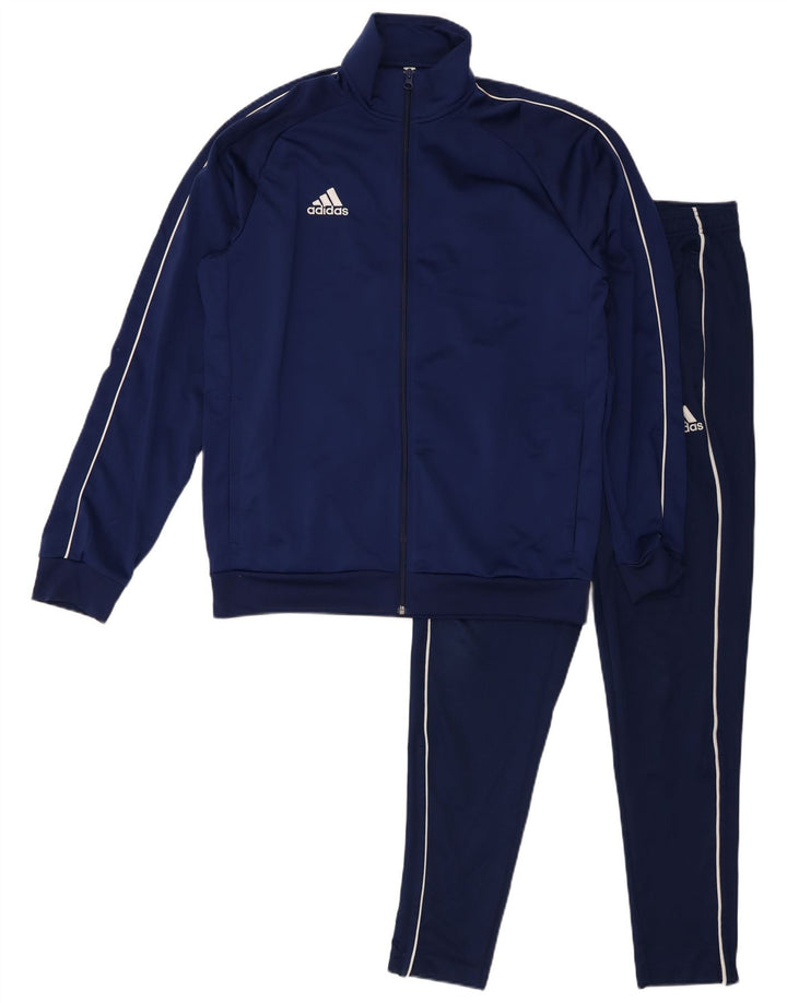 ADIDAS Mens Full Tracksuit Large  Navy Blue Polyester