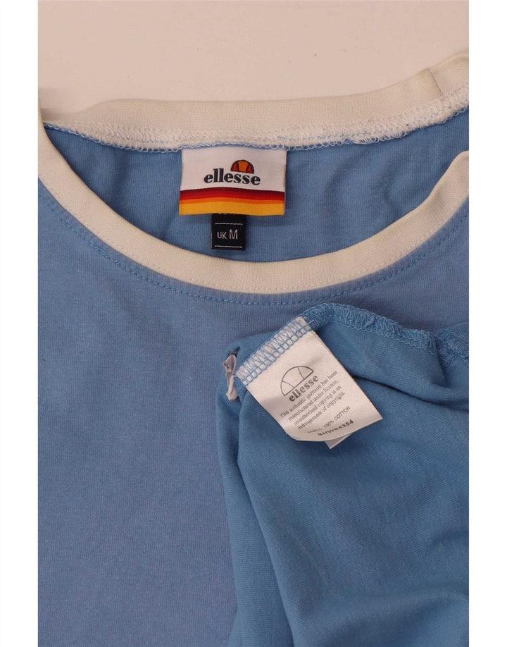 Ellesse Mens T-Shirt Top Medium Blue Cotton