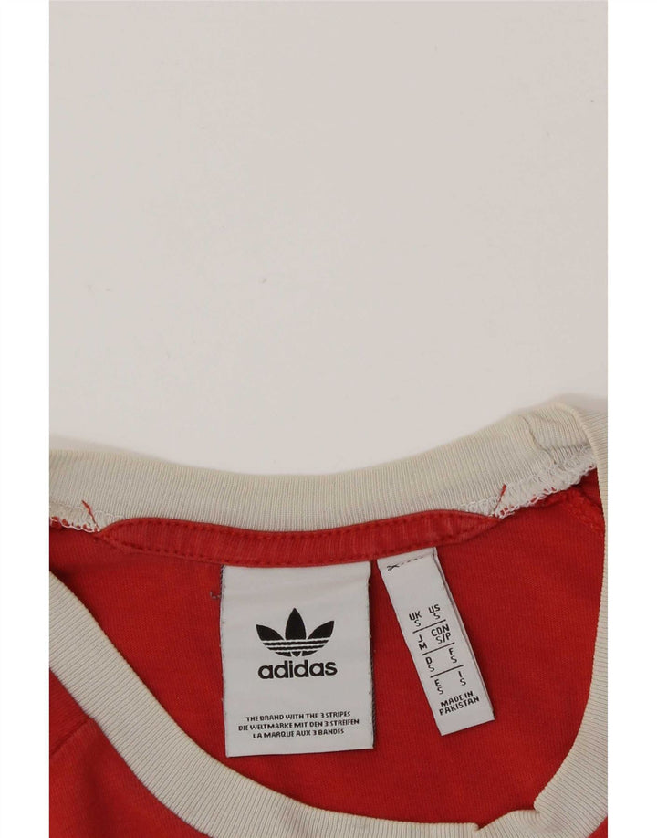 Adidas Mens T-Shirt Top Small Red