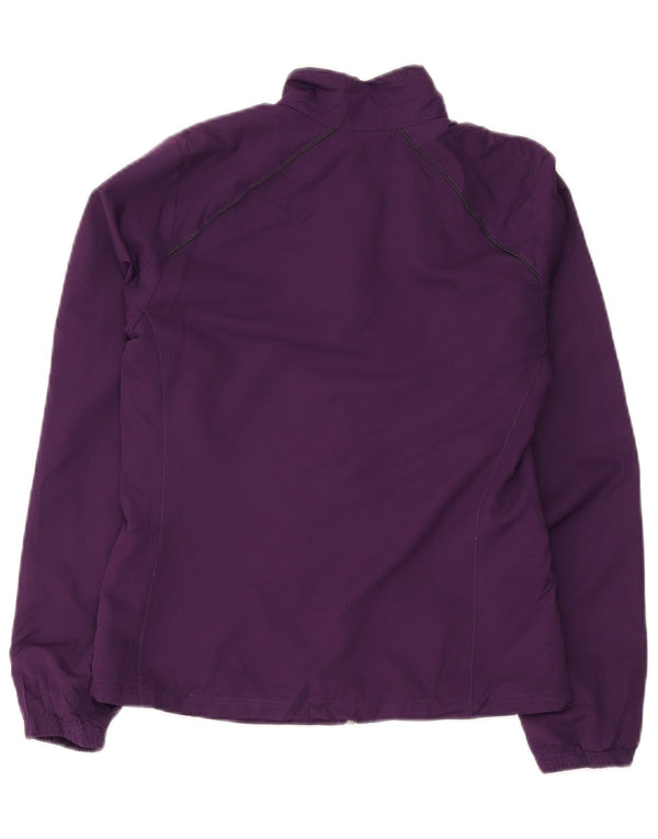 Reebok Womens Loose Fit Tracksuit Top Jacket UK 6 XS Purple Polyester