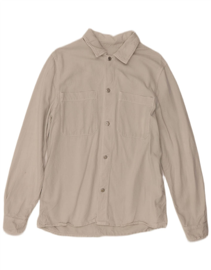Zara Mens Shirt Medium Off White