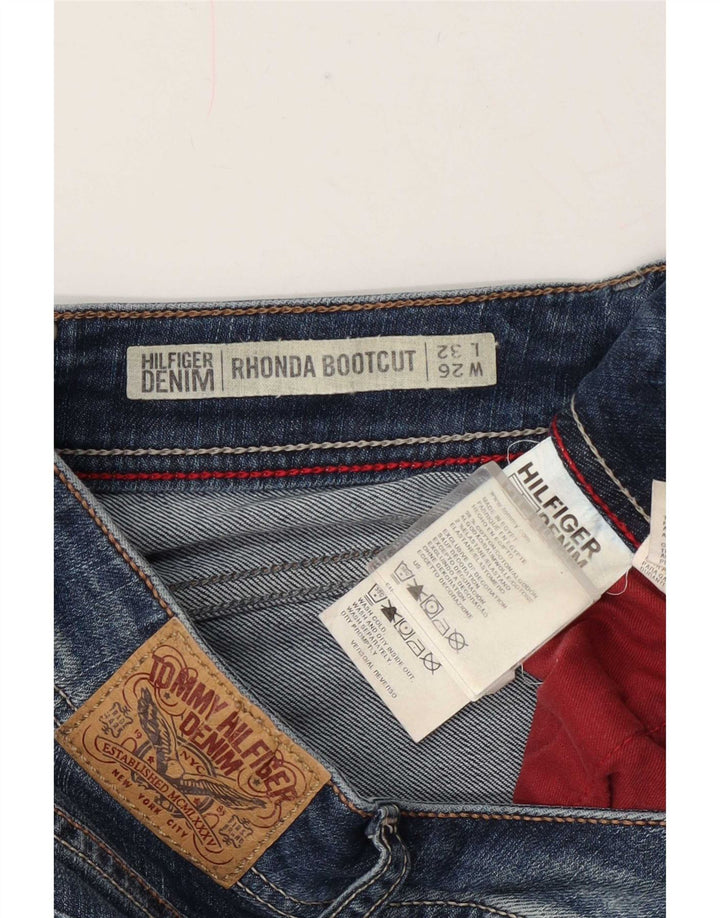Tommy Hilfiger Womens Rhonda Bootcut Jeans W26 L32 Blue Cotton