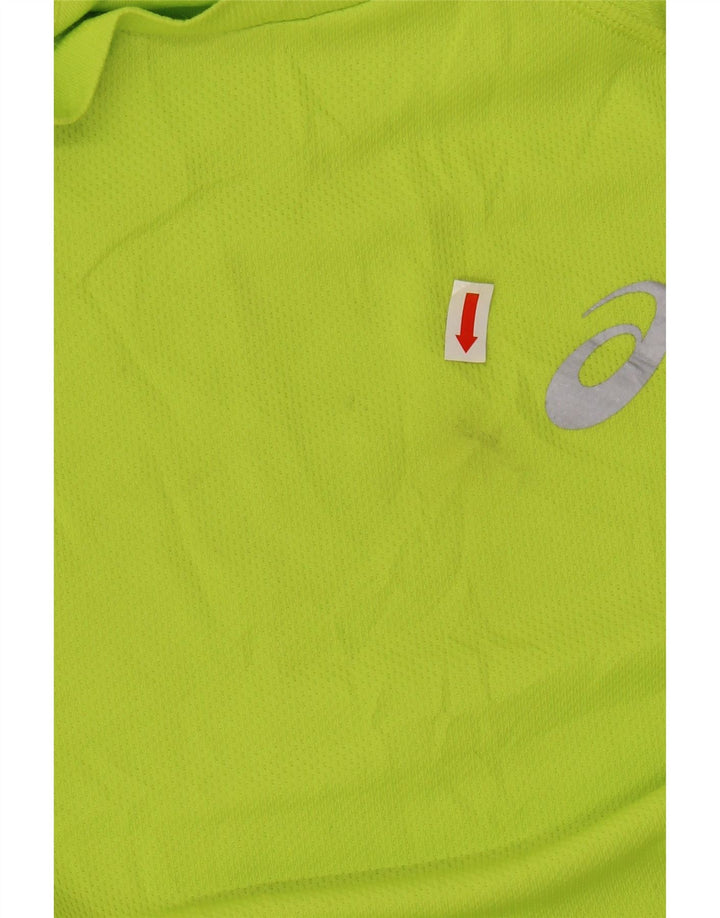 Asics Mens T-Shirt Top Medium Green Polyester