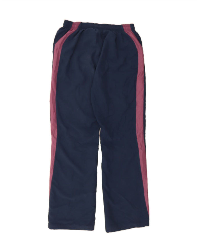 REEBOK Womens Tracksuit Trousers UK 14 Medium  Navy Blue Colourblock Vintage Reebok and Second-Hand Reebok from Messina Hembry 