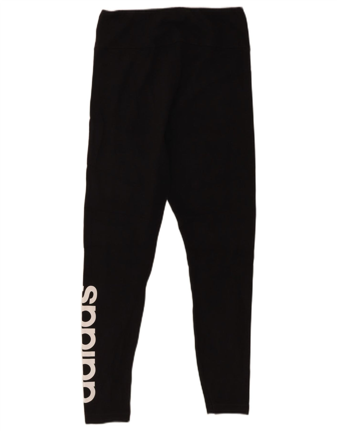 ADIDAS Womens Graphic Leggings UK 12/14 Medium Black