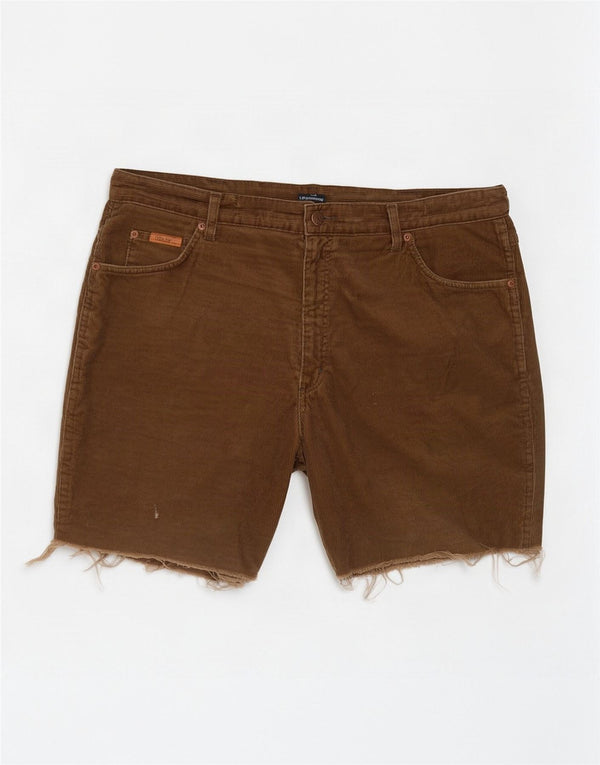 Wrangler Mens Texas Corduroy Shorts W40 XL Khaki Cotton