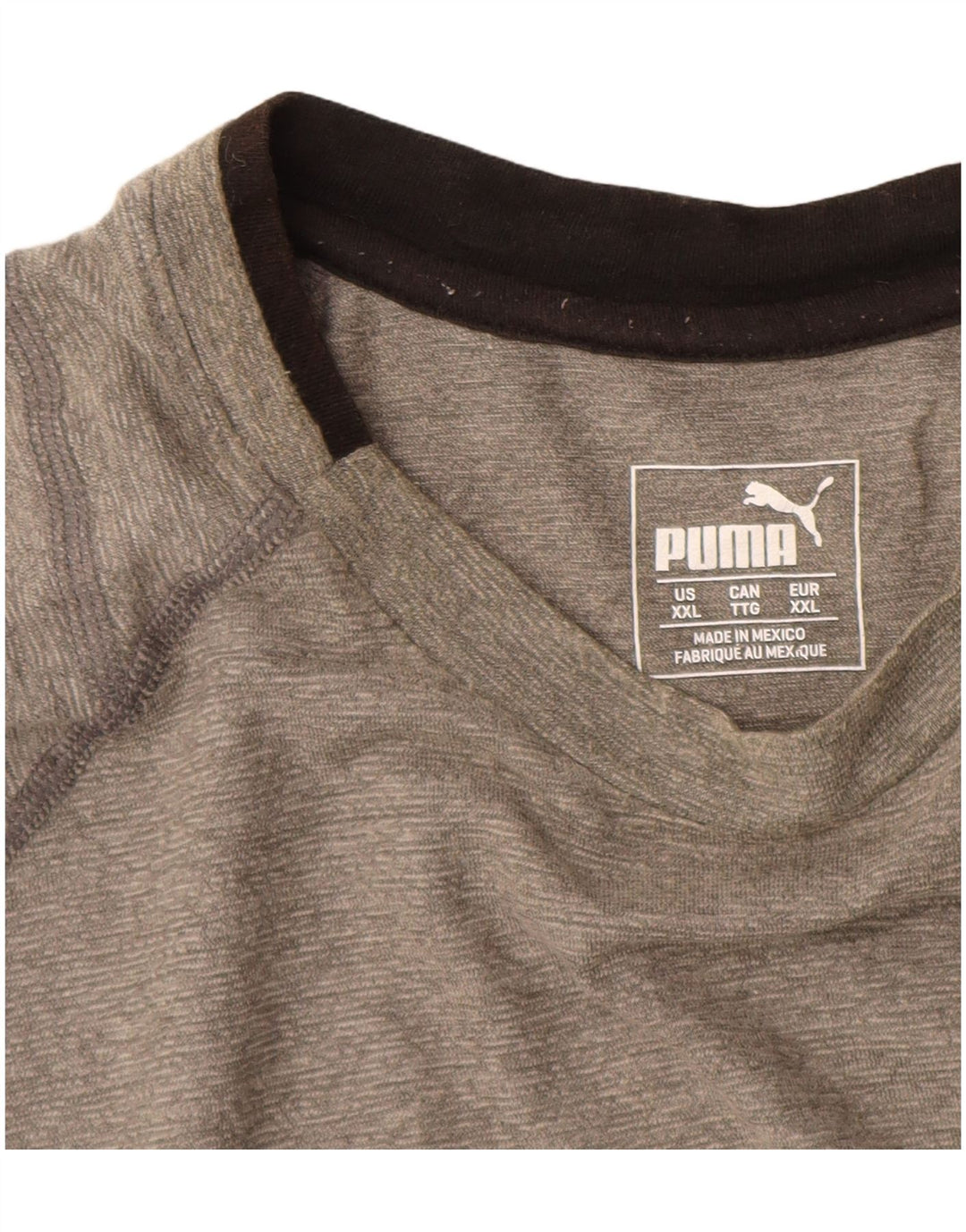 PUMA Mens T-Shirt Top 2XL Grey