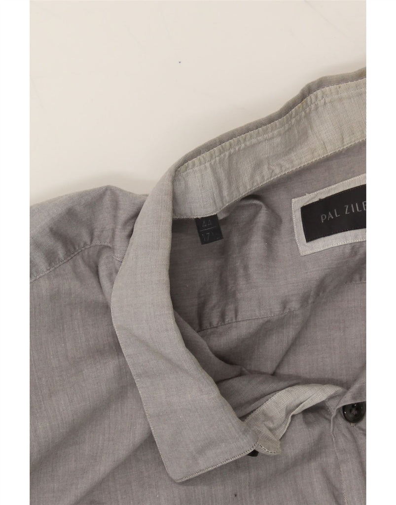 PAL ZILERI Mens Shirt Size 17 1/2 44 XL Grey Cotton Vintage Pal Zileri and Second-Hand Pal Zileri from Messina Hembry 