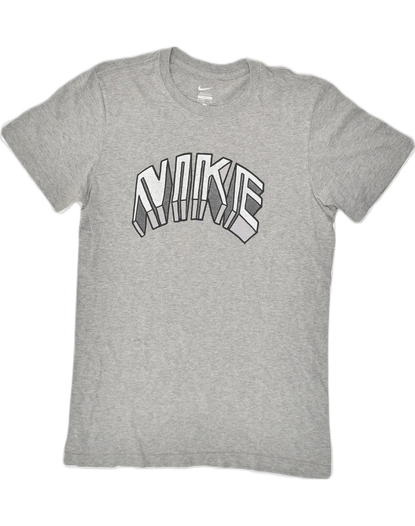 NIKE Mens Graphic T-Shirt Top Small Grey Cotton | Vintage Nike | Thrift | Second-Hand Nike | Used Clothing | Messina Hembry 