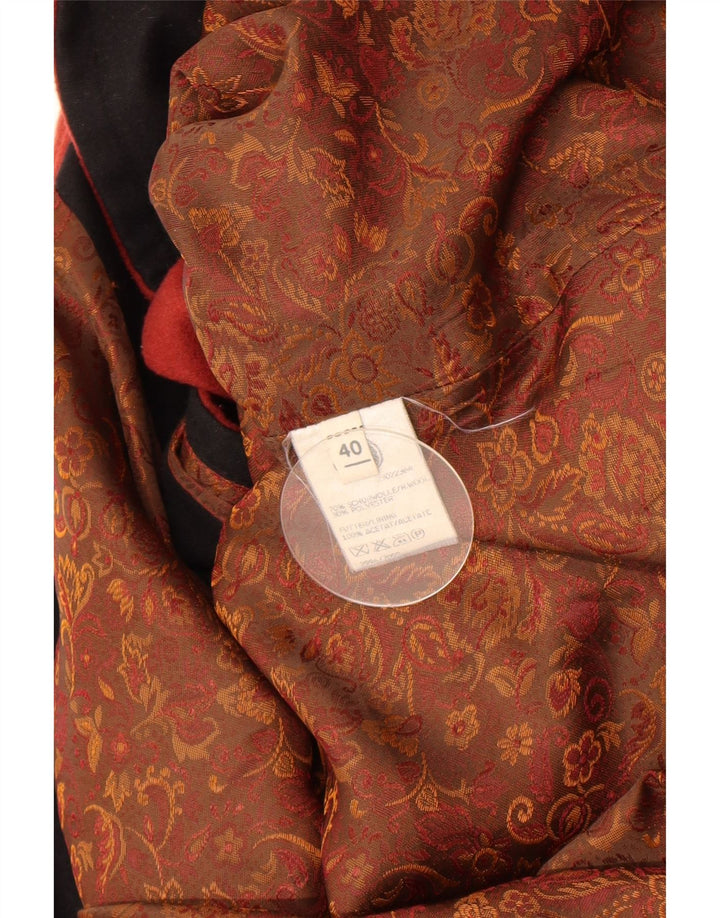 Loden Frey Womens Hooded Overcoat EU 40 Medium Red Wool