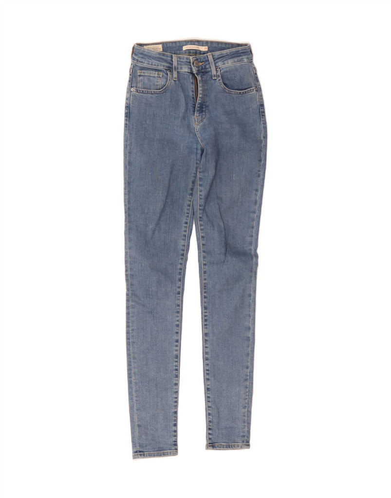 LEVI'S Womens 721 High Rise Skinny Jeans W25 L32 Blue Cotton Vintage Levi's and Second-Hand Levi's from Messina Hembry 