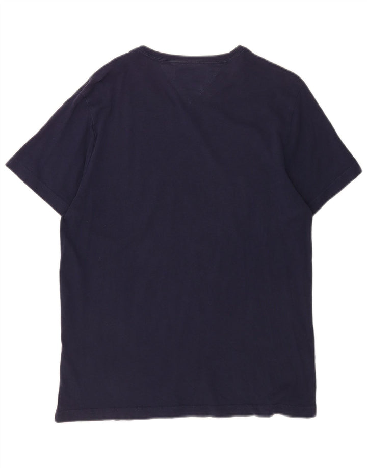 Tommy Hilfiger Mens Graphic T-Shirt Top Medium Navy Blue