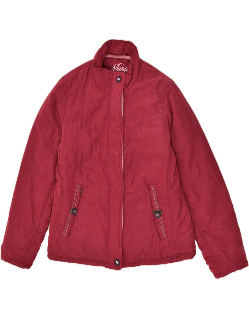 MUSTO Womens Padded Jacket UK 12 Medium  Burgundy Polyester | Vintage Musto | Thrift | Second-Hand Musto | Used Clothing | Messina Hembry 