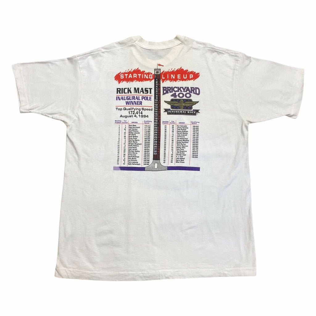 Brickyard 400 Inaugural Race 1994 Tshirt | Vintage 90s NASCAR Motorsports VTG | Vintage Messina Hembry | Thrift | Second-Hand Messina Hembry | Used Clothing | Messina Hembry 