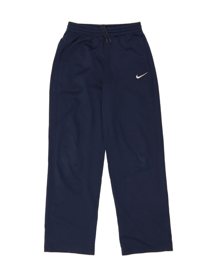 NIKE Boys Tracksuit Trousers 13-14 Years XL Navy Blue Polyester Vintage Nike and Second-Hand Nike from Messina Hembry 
