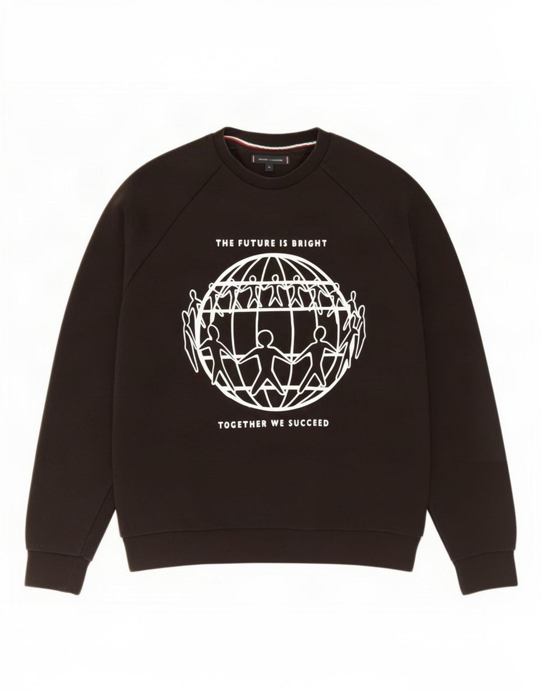 Tommy Hilfiger Mens Graphic Sweatshirt Jumper Medium Black Cotton