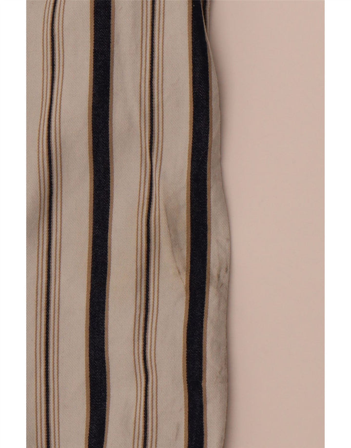 LEVI'S Mens Flannel Shirt Small White Striped