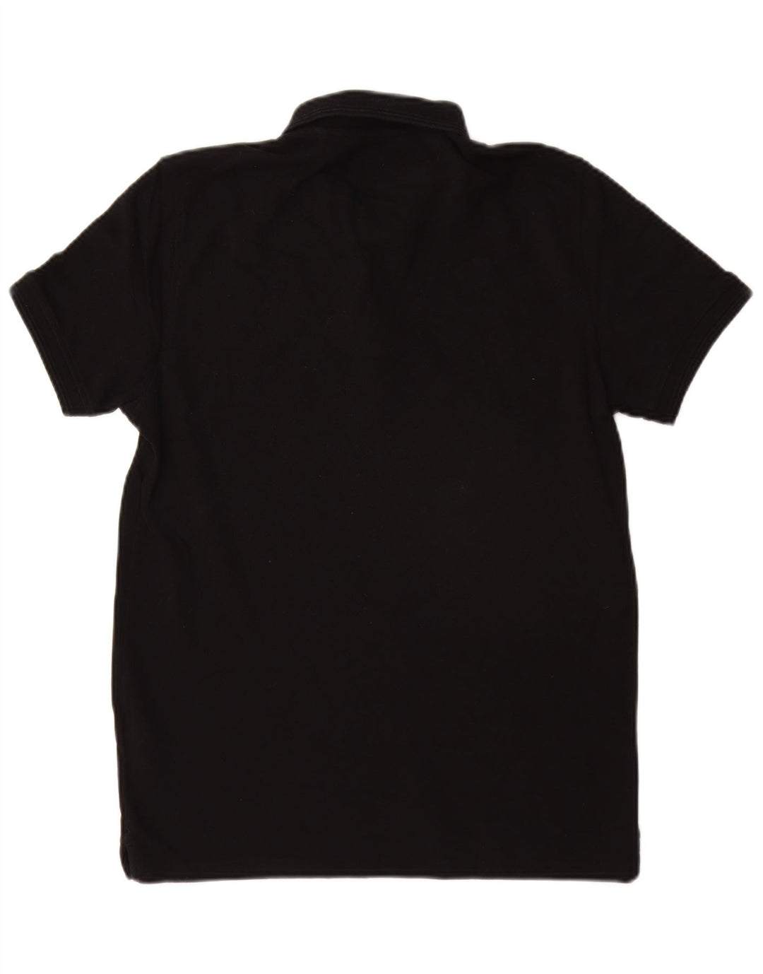 Massimo Dutti Mens Polo Shirt XL Black Cotton
