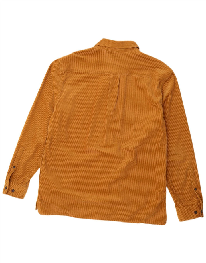 JOULES Mens Corduroy Shirt Large Brown Cotton