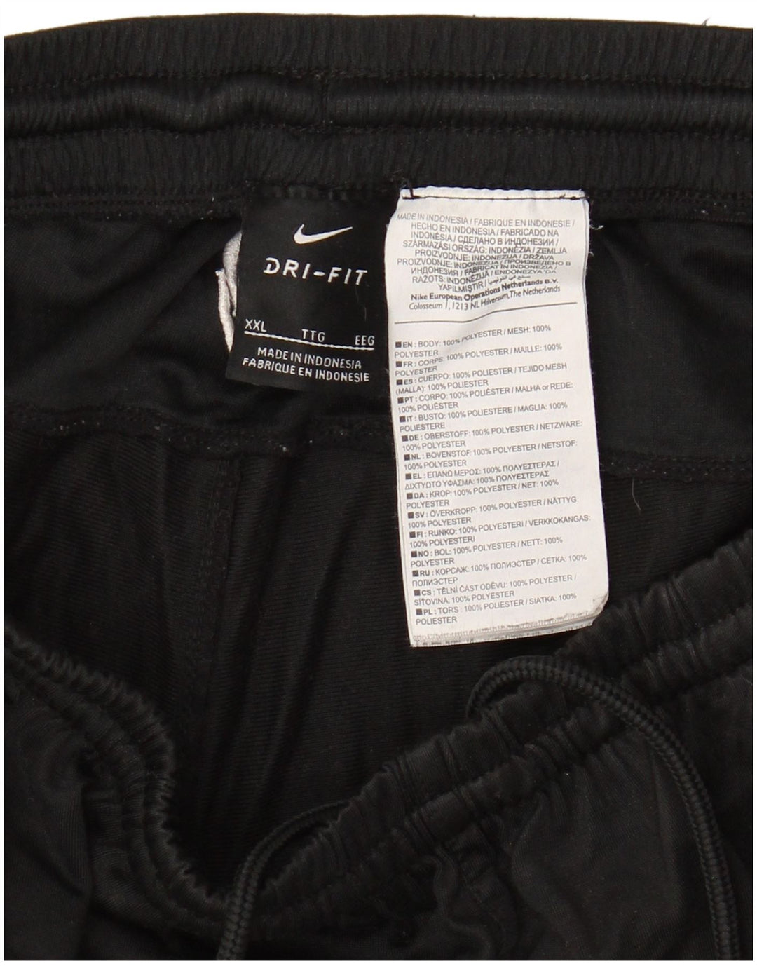 NIKE Womens Dri Fit Tracksuit Trousers UK 20 2XL  Black Polyester